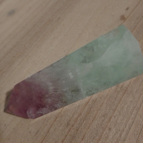 Watermelon Fluorite point - Picture 3 of 3
